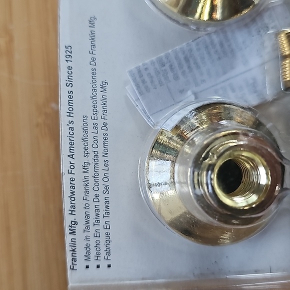Crystal Glass Door Knobs Franklin Mfg 800CS Complete Set - Picture 6 of 6